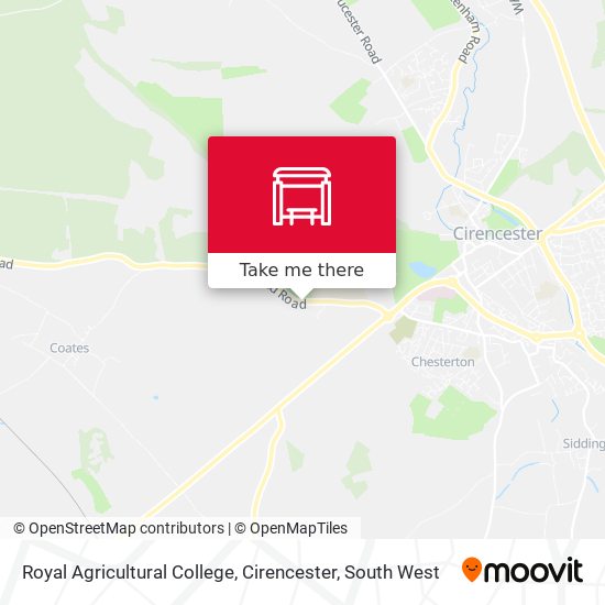 Royal Agricultural College, Cirencester map