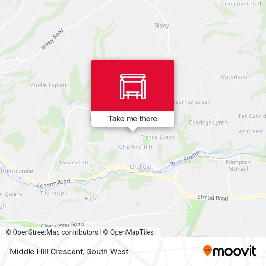 Middle Hill Crescent map