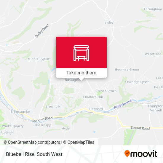 Bluebell Rise map