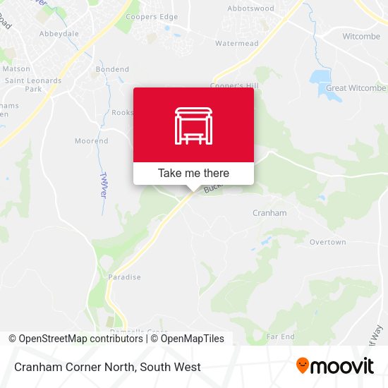 Cranham Corner North map