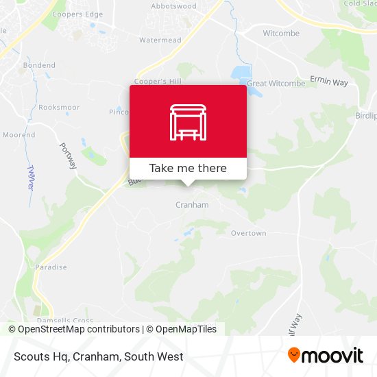 Scouts Hq, Cranham map