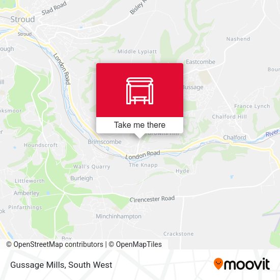 Gussage Mills map