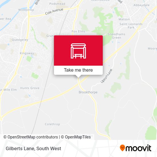 Gilberts Lane map