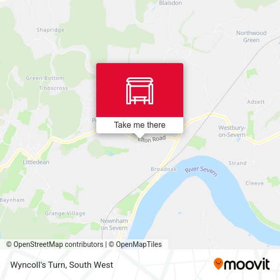 Wyncoll's Turn map