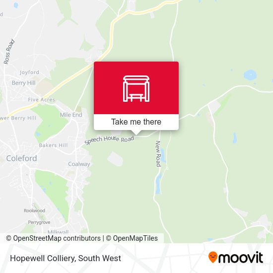 Hopewell Colliery map