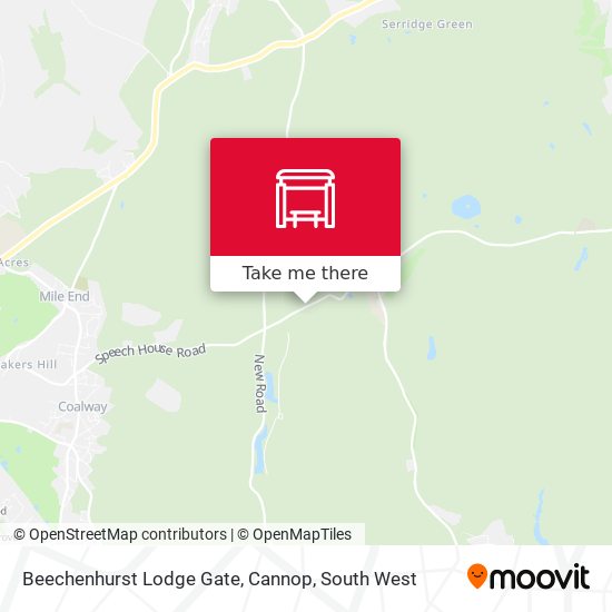 Beechenhurst Lodge Gate, Cannop map