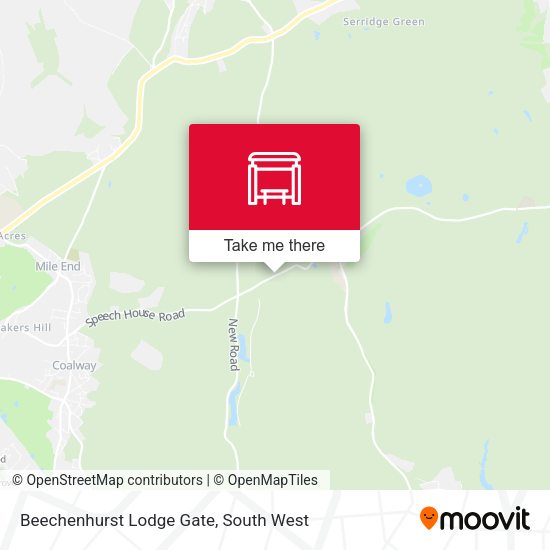 Beechenhurst Lodge Gate, Cannop map