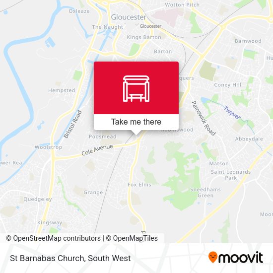 St Barnabas Church map