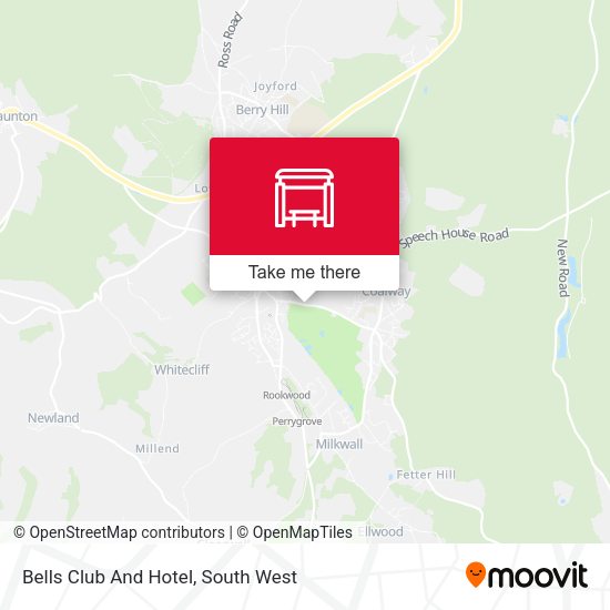Bells Club And Hotel map