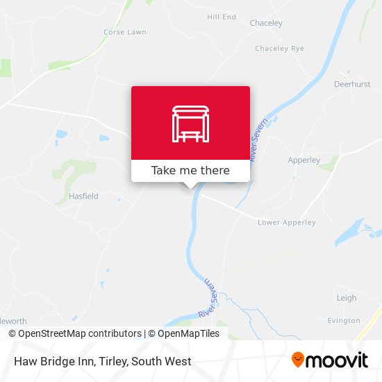 Haw Bridge Inn, Tirley map