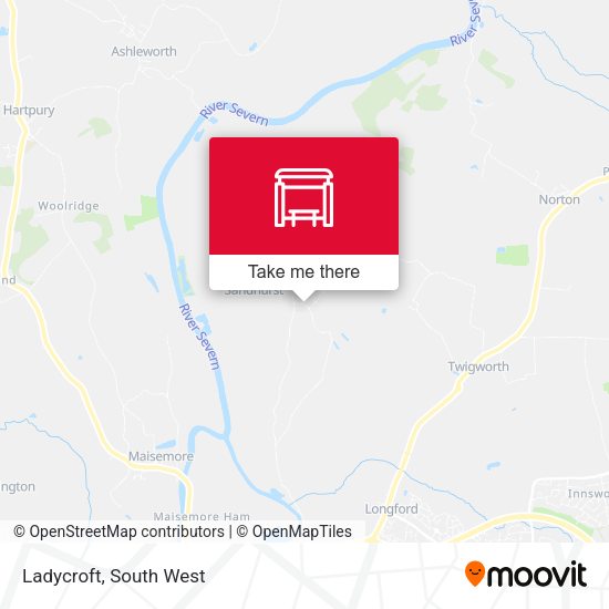 Ladycroft map