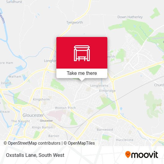 Oxstalls Lane map