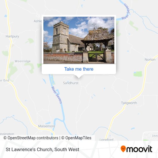 St Lawrence's Church map
