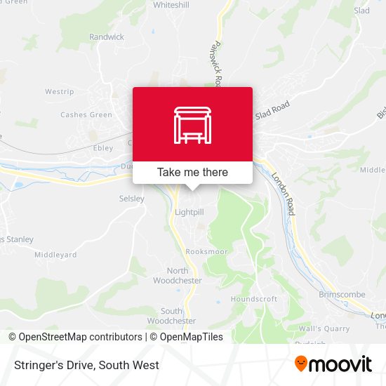 Stringer's Drive map