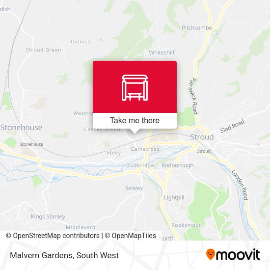 Malvern Gardens map