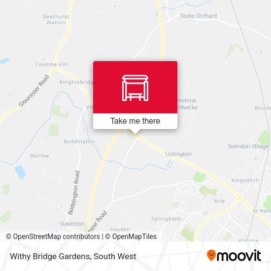 Withy Bridge Gardens map