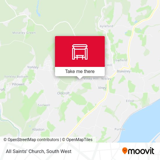 All Saints' Church map