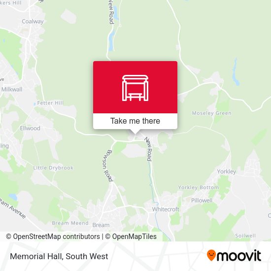 Memorial Hall map