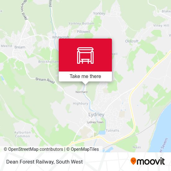 Dean Forest Railway map