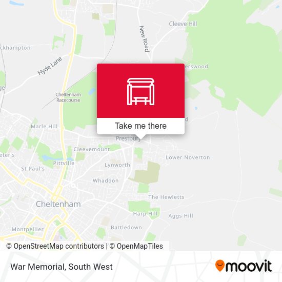 War Memorial map
