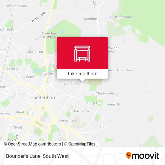 Bouncer's Lane map