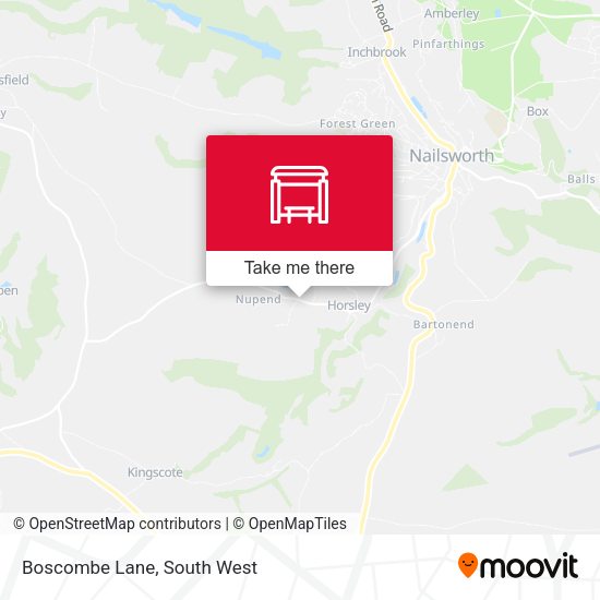 Boscombe Lane map