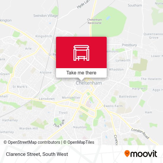 Clarence Street map