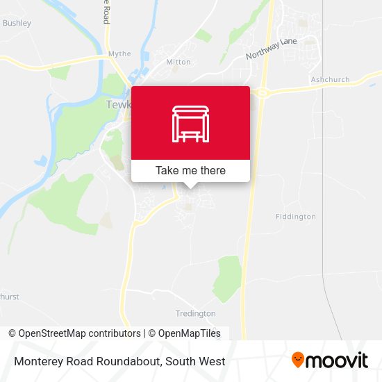 Monterey Road Roundabout map