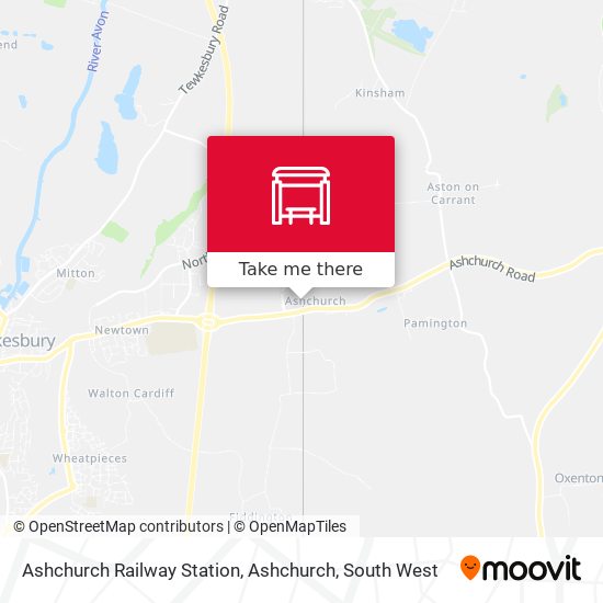 Ashchurch Railway Station, Ashchurch map