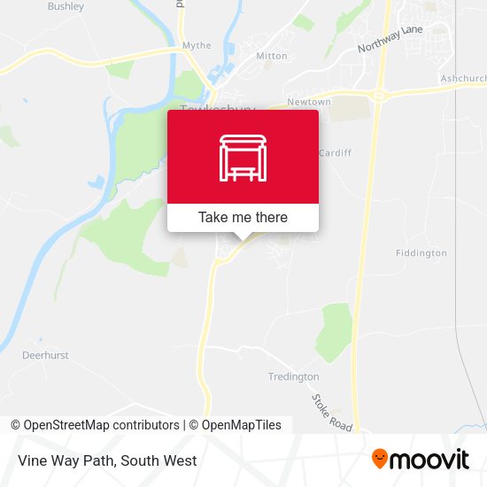 Vine Way Path map