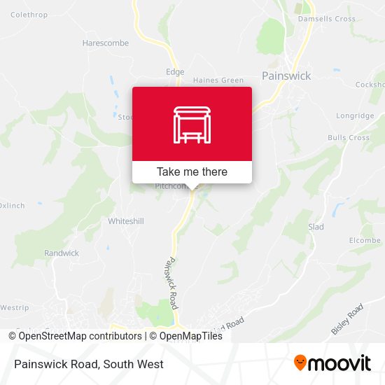 Painswick Road map