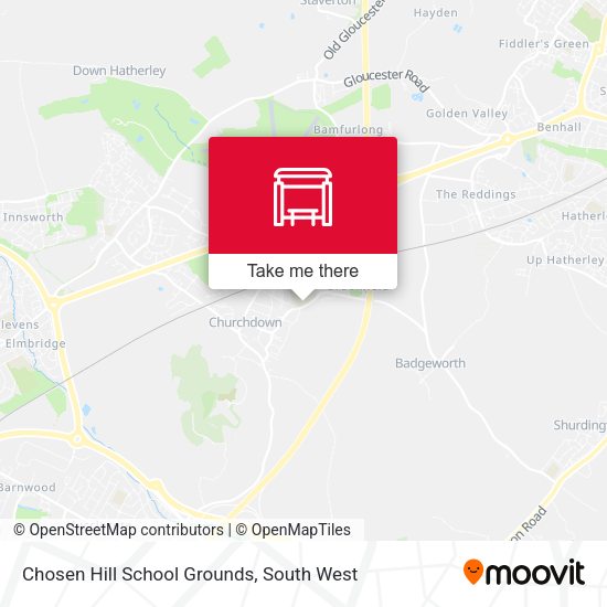 Chosen Hill School Grounds map