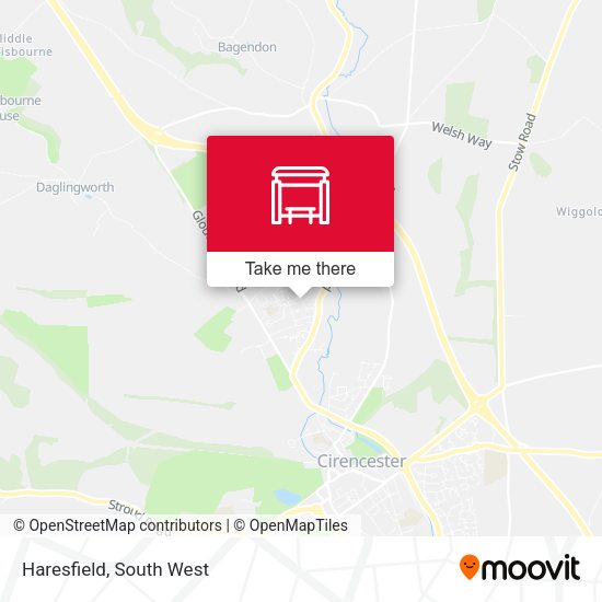 Haresfield map