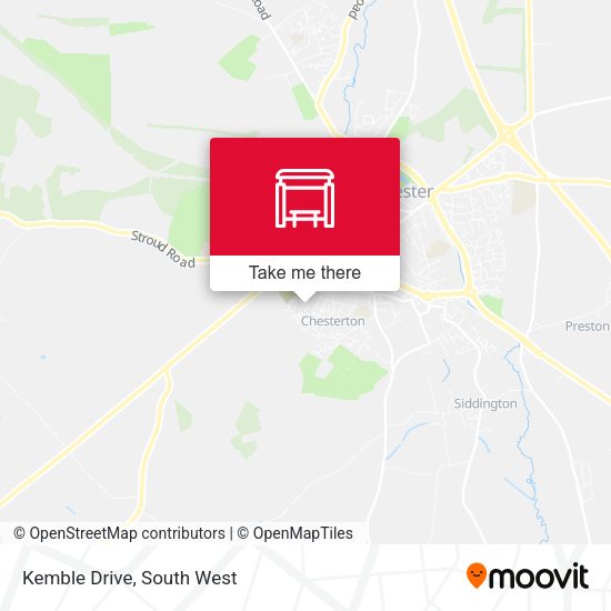 Kemble Drive map