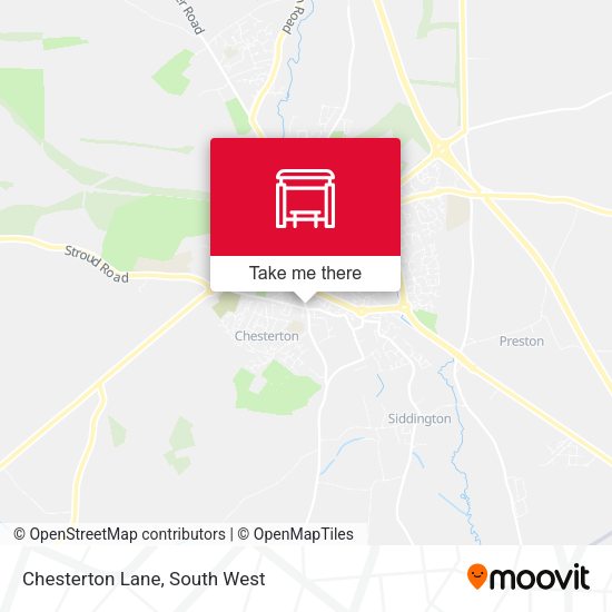Chesterton Lane map