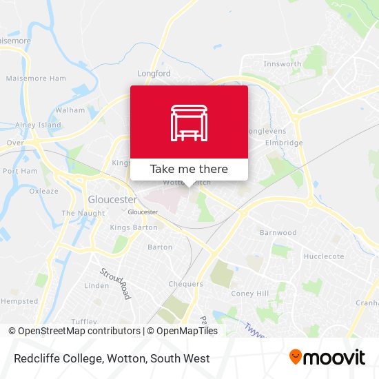 Redcliffe College, Wotton map