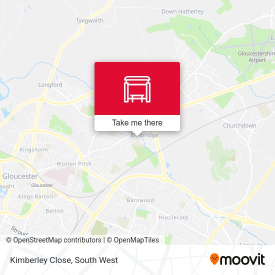 Kimberley Close map