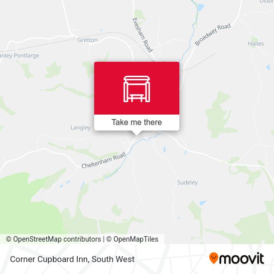 Corner Cupboard Inn map