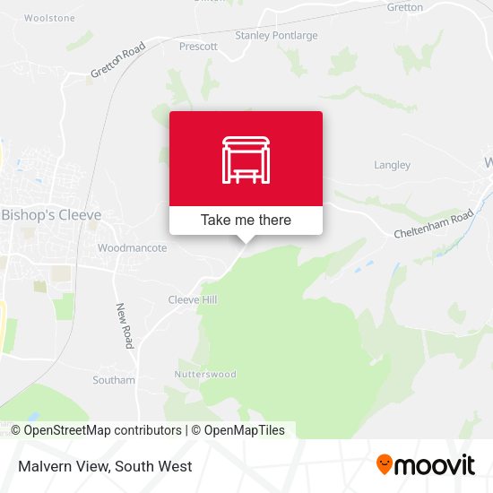 Malvern View map