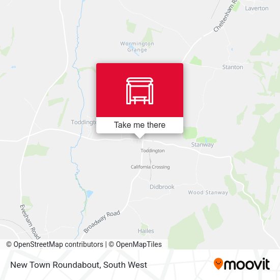 New Town Roundabout map