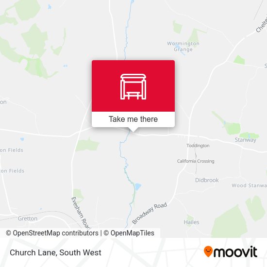 Church Lane map