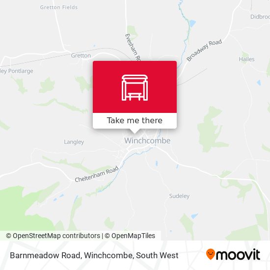 Barnmeadow Road, Winchcombe map