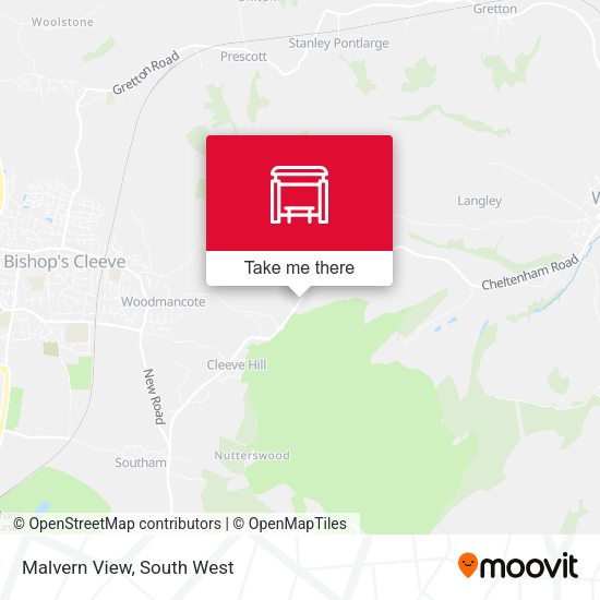 Malvern View map