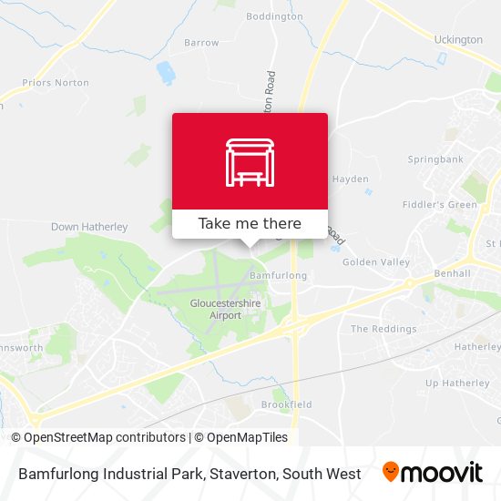 Bamfurlong Industrial Park, Staverton map