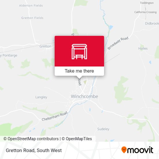 Gretton Road map