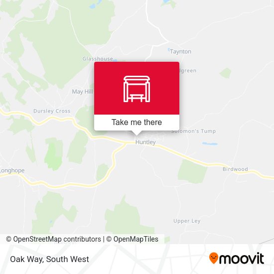 Oak Way map