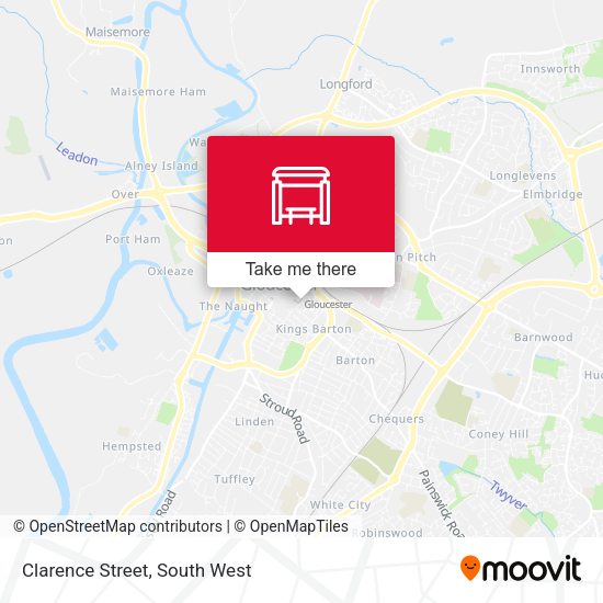 Clarence Street map