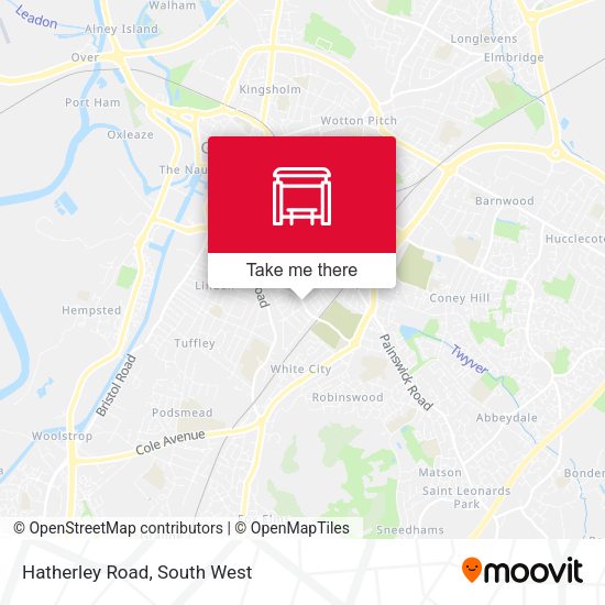 Hatherley Road map