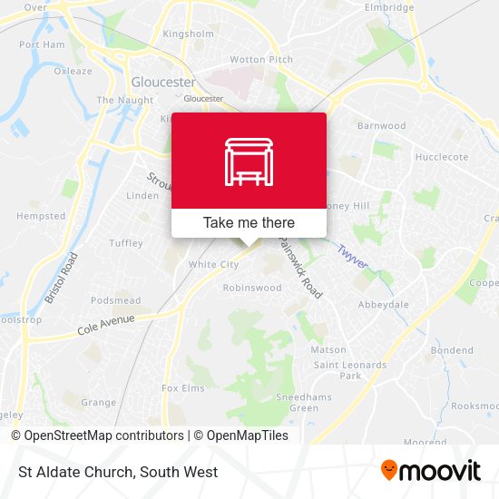St Aldate Church map