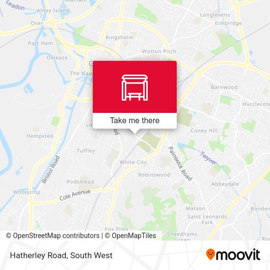 Hatherley Road map